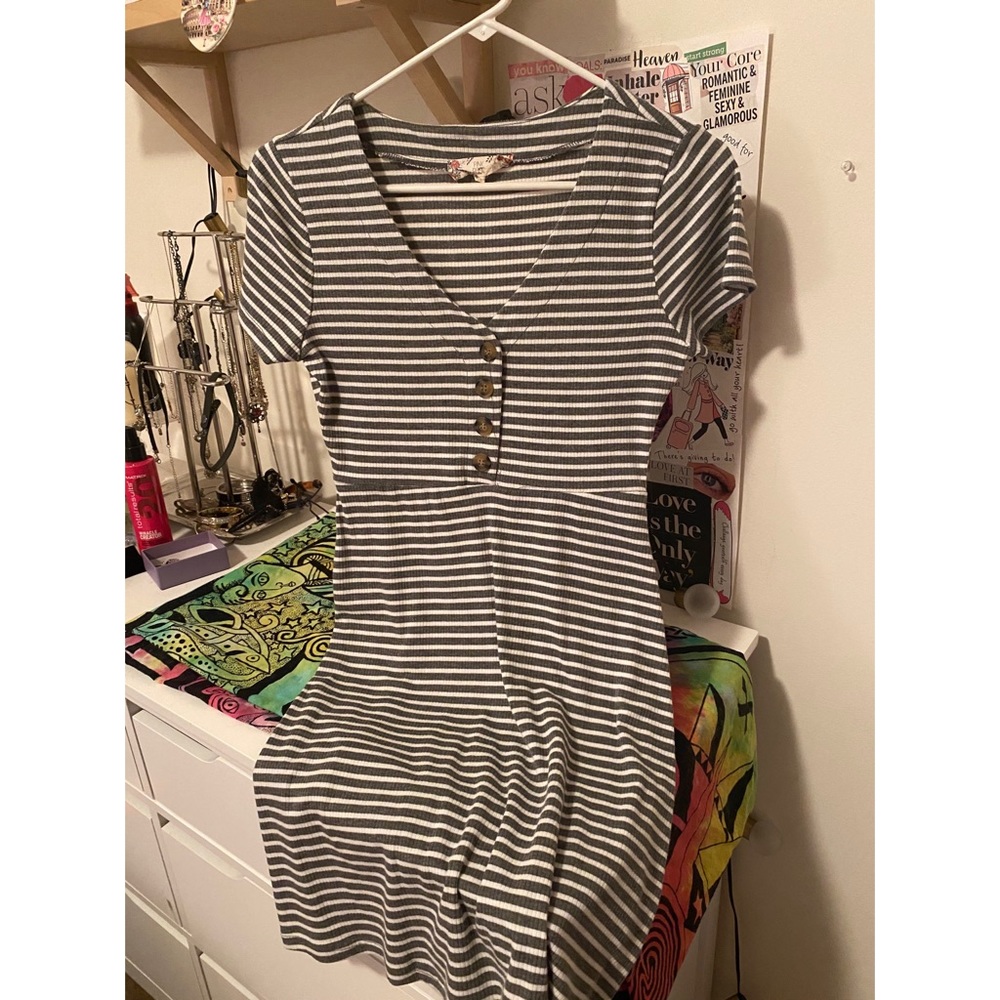 Striped Midi Dress